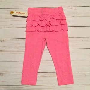 Ruffle Back Baby Girl Leggings Pants 12 Months New